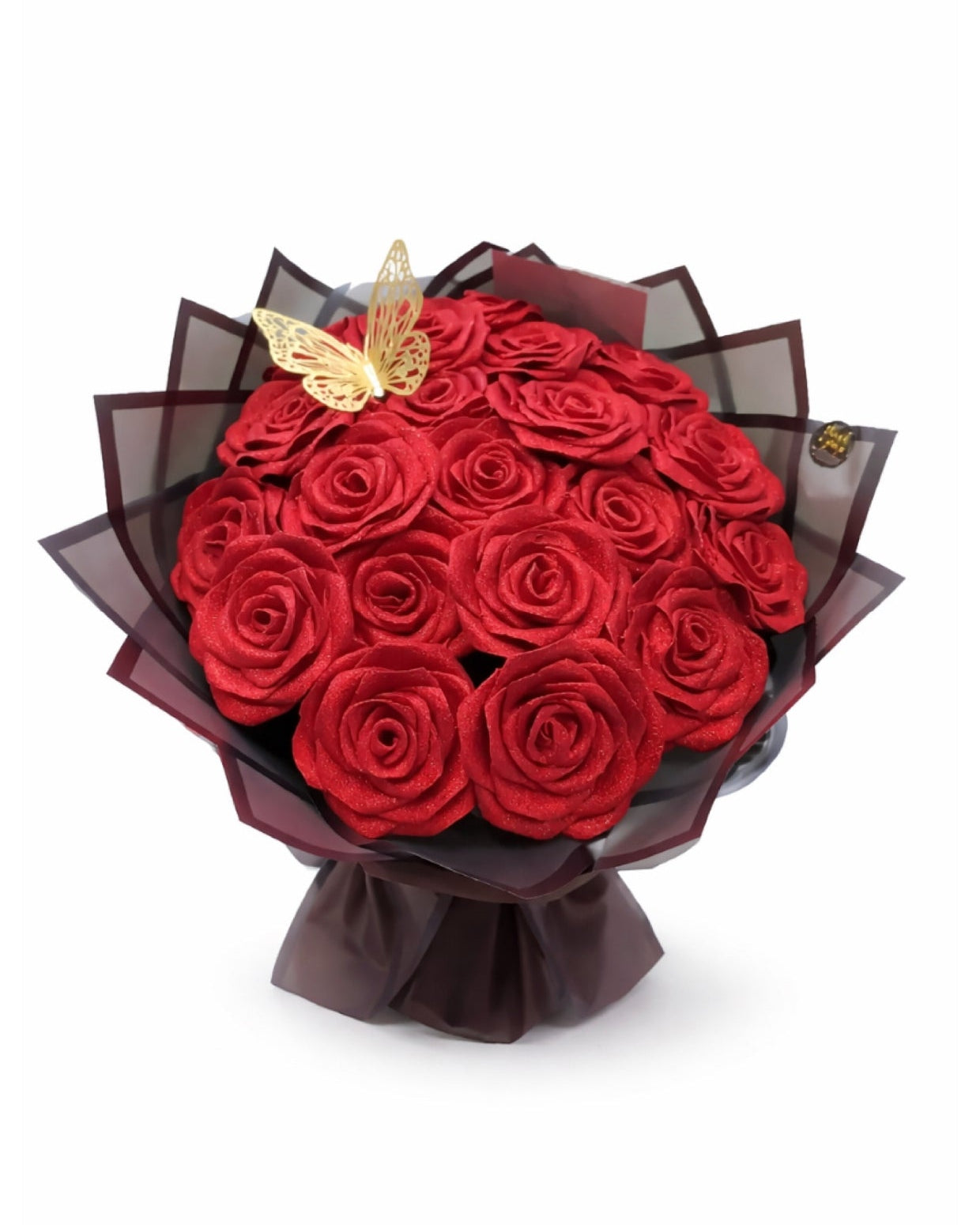 Bouquet de roses satinée éternels
