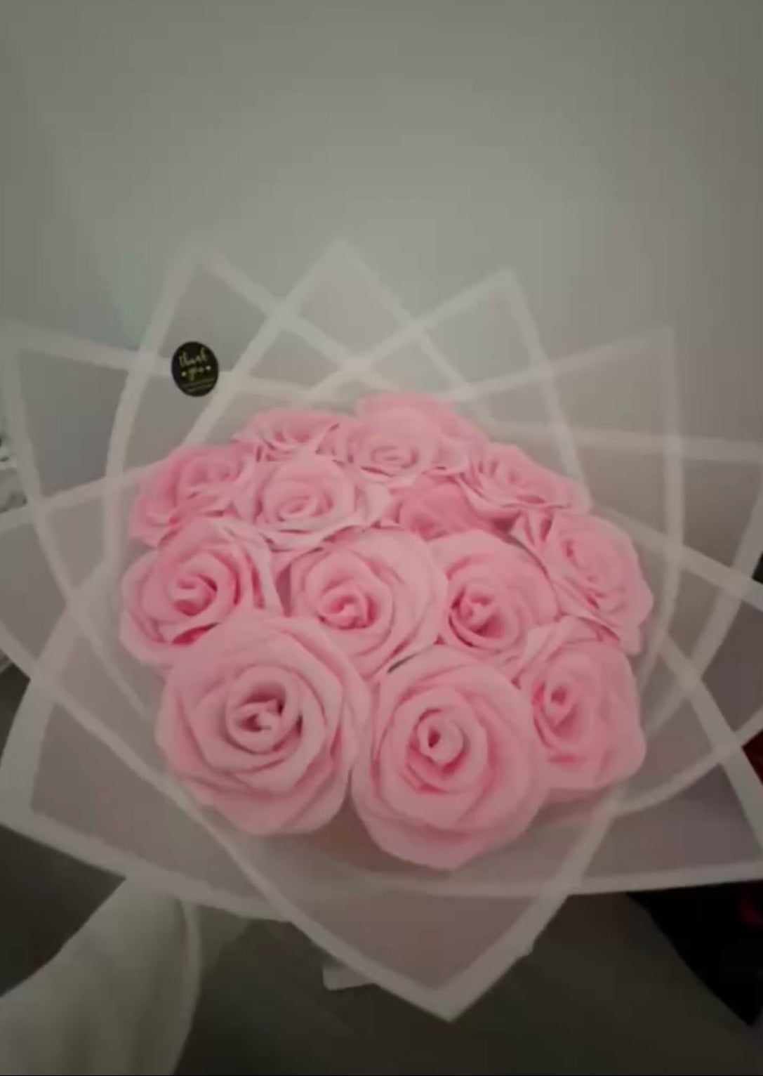 Bouquet de roses satinée éternels